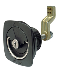 Flush Lock and Latch For Carpeted Surfaces